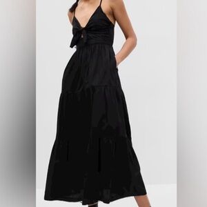 Gap Tall Tie Front Maxi Dress